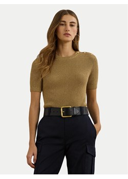 LAUREN RALPH LAUREN Sweter 200957475001 Złoty ze sklepu MODIVO w kategorii Swetry damskie - zdjęcie 181177833