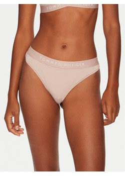 Tommy Hilfiger Stringi UW0UW05510 Beżowy - id: 0000304061530 - marki Tommy Hilfiger - 181177844 Tommy Hilfiger Stringi UW0UW05510 Beżowy ze sklepu MODIVO w kategorii Majtki damskie - zdjęcie 181177844