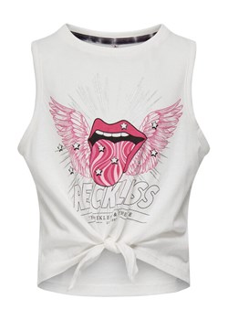 Kids ONLY Top 15296704 Biały Regular Fit ze sklepu MODIVO w kategorii Bluzki dziewczęce - zdjęcie 181177914