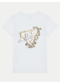 Guess T-Shirt J5RI35 K6YW4 Biały Regular Fit - id: 0000304572807 - marki Guess - 181178300 Guess T-Shirt J5RI35 K6YW4 Biały Regular Fit ze sklepu MODIVO w kategorii Bluzki dziewczęce - zdjęcie 181178300