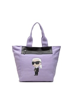 KARL LAGERFELD Torebka 230W3015 Fioletowy ze sklepu MODIVO w kategorii Torby Shopper bag - zdjęcie 181178490