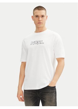 KARL LAGERFELD T-Shirt 755156 552235 Biały Regular Fit ze sklepu MODIVO w kategorii T-shirty męskie - zdjęcie 181178551