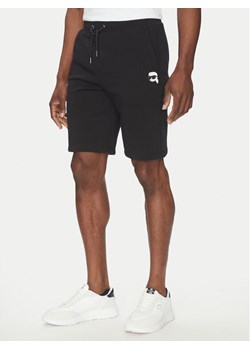 KARL LAGERFELD Szorty sportowe 705014 552900 Czarny Regular Fit ze sklepu MODIVO w kategorii Spodenki męskie - zdjęcie 181178581