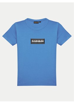 Napapijri T-Shirt Chamois NP0A4ILE M Niebieski Regular Fit ze sklepu MODIVO w kategorii T-shirty chłopięce - zdjęcie 181178601