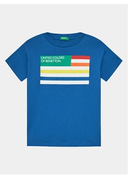 United Colors Of Benetton T-Shirt 3I1XC10H3 Niebieski Regular Fit ze sklepu MODIVO w kategorii T-shirty chłopięce - zdjęcie 181178643