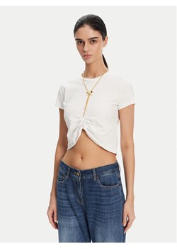 Elisabetta Franchi T-Shirt MA-006-51E2 Biały Regular Fit ze sklepu MODIVO w kategorii Bluzki damskie - zdjęcie 181178651