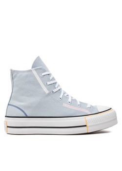 Converse Trampki Chuck Taylor All Star Lift Platform Color Pop Hi A07596C Niebieski ze sklepu MODIVO w kategorii Trampki damskie - zdjęcie 181178972