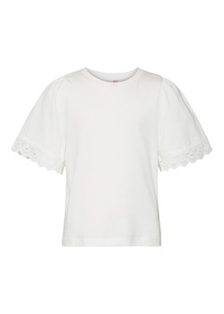 Vero Moda Girl T-Shirt 10279810 Biały Regular Fit ze sklepu MODIVO w kategorii Bluzki dziewczęce - zdjęcie 181179104