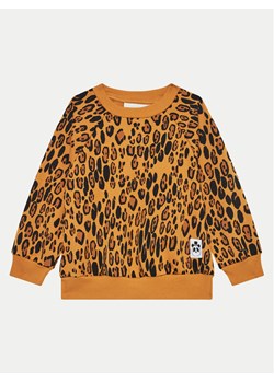 Mini Rodini Bluza Basic Leopard 1000014413 Brązowy Regular Fit ze sklepu MODIVO w kategorii Bluzy dziewczęce - zdjęcie 181179220