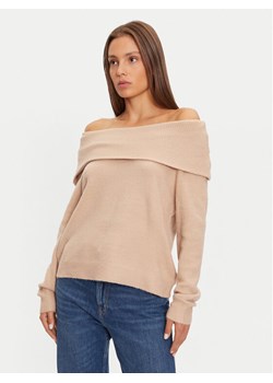 Brave Soul Sweter LK-248EVERLYNB Beżowy Regular Fit ze sklepu MODIVO w kategorii Swetry damskie - zdjęcie 181179231