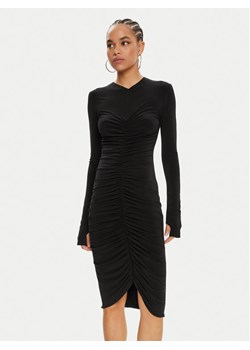 NORMA KAMALI Sukienka koktajlowa KK1243PLD25001 Czarny Slim Fit ze sklepu MODIVO w kategorii Sukienki - zdjęcie 181179454
