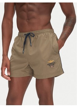 Aeronautica Militare Szorty kąpielowe 251BW223CT2967 Khaki Regular Fit ze sklepu MODIVO w kategorii Kąpielówki - zdjęcie 181179502