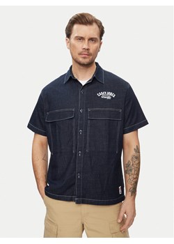 Wrangler Koszula jeansowa Casey 112351229 Granatowy Relaxed Fit ze sklepu MODIVO w kategorii Koszule męskie - zdjęcie 181179514