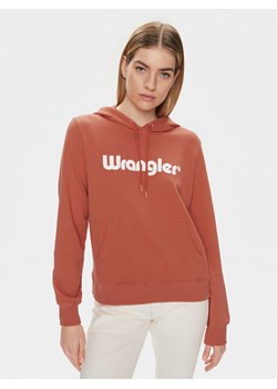 Wrangler Bluza 112350336 Pomarańczowy Regular Fit ze sklepu MODIVO w kategorii Bluzy damskie - zdjęcie 181179680
