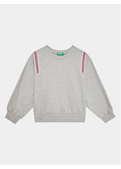 United Colors Of Benetton Bluza 36FPC10E7 Szary Loose Fit ze sklepu MODIVO w kategorii Bluzy dziewczęce - zdjęcie 181179771