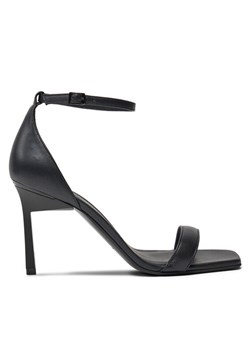 Calvin Klein Sandały Heel Sandal 90 Pearl Lth HW0HW02066 Czarny ze sklepu MODIVO w kategorii Sandały damskie - zdjęcie 181179804