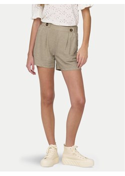 JDY Szorty materiałowe Birdie Geggo 15320995 Beżowy Regular Fit ze sklepu MODIVO w kategorii Szorty - zdjęcie 181179833