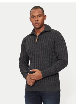 INDICODE Sweter Rufus 35-026 Szary Regular Fit ze sklepu MODIVO w kategorii Swetry męskie - zdjęcie 181179842