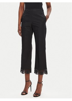 TWINSET Spodnie materiałowe 251TT2094 Czarny Straight Fit ze sklepu MODIVO w kategorii Spodnie damskie - zdjęcie 181179881