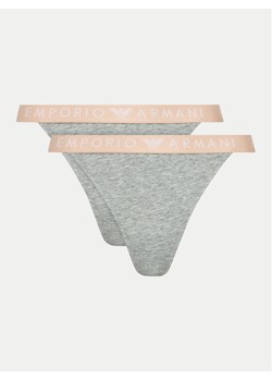 Emporio Armani Underwear Komplet 2 par stringów 164522 4F227 00948 Szary ze sklepu MODIVO w kategorii Majtki damskie - zdjęcie 181179882