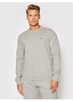 Napapijri Bluza Balis Crew NP0A4FQW Szary Regular Fit ze sklepu MODIVO w kategorii Bluzy męskie - zdjęcie 181180482