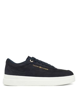Tommy Hilfiger Sneakersy Modern Court Sneaker Nubuck FW0FW08462 Granatowy ze sklepu MODIVO w kategorii Buty sportowe damskie - zdjęcie 181180491