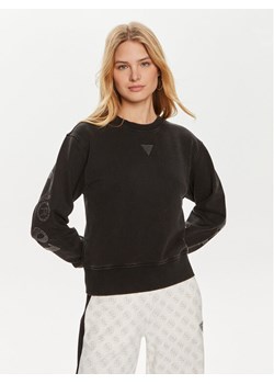 Guess Bluza W4YQ17 KC8I0 Czarny Regular Fit ze sklepu MODIVO w kategorii Bluzy damskie - zdjęcie 181180530