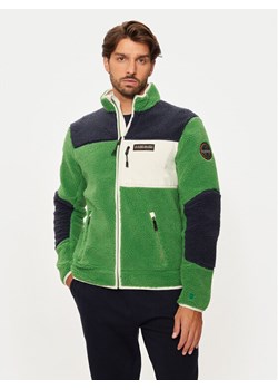 Napapijri Polar Yupik NP0A4GNT Zielony Regular Fit ze sklepu MODIVO w kategorii Bluzy męskie - zdjęcie 181180560