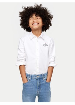 Tommy Hilfiger Koszula KB0KB09265 D Biały Regular Fit ze sklepu MODIVO w kategorii Koszule chłopięce - zdjęcie 181180700