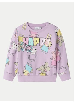 NAME IT Bluza Fira Peppa 13240631 Fioletowy Regular Fit ze sklepu MODIVO w kategorii Bluzy dziewczęce - zdjęcie 181180723