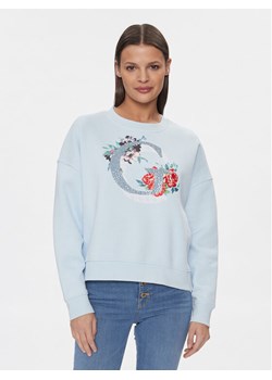 Guess Bluza W4RQ11 K9Z21 Błękitny ze sklepu MODIVO w kategorii Bluzy damskie - zdjęcie 181180762