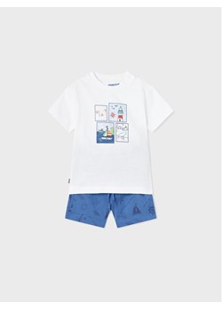 Mayoral Komplet t-shirt i spodenki 1647 Kolorowy Regular Fit ze sklepu MODIVO w kategorii Komplety niemowlęce - zdjęcie 181180782
