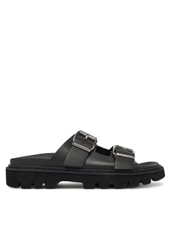 Tommy Jeans Klapki Double Strap Sandal EN0EN02753 Czarny ze sklepu MODIVO w kategorii Klapki damskie - zdjęcie 181180804