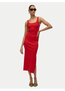 Vero Moda Sukienka codzienna Chloe 10325601 Czerwony Slim Fit ze sklepu MODIVO w kategorii Sukienki - zdjęcie 181180811