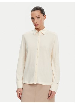 Tommy Hilfiger Koszula WW0WW45983 Beżowy Regular Fit ze sklepu MODIVO w kategorii Koszule damskie - zdjęcie 181180833