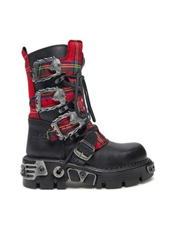NEW ROCK Glany M-391T-S1 Czarny ze sklepu MODIVO w kategorii Workery damskie - zdjęcie 181180914
