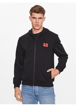 Hugo Bluza Daple212 50447972 Czarny Regular Fit ze sklepu MODIVO w kategorii Bluzy męskie - zdjęcie 181181301