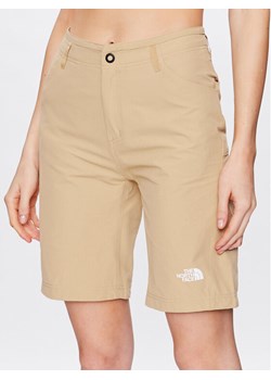 The North Face Szorty materiałowe Explo NF0A824H Beżowy Regular Fit ze sklepu MODIVO w kategorii Szorty - zdjęcie 181181303