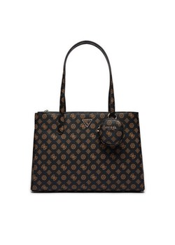 Guess Torebka Power Play HWPG90 06230 Brązowy ze sklepu MODIVO w kategorii Torby Shopper bag - zdjęcie 181181353