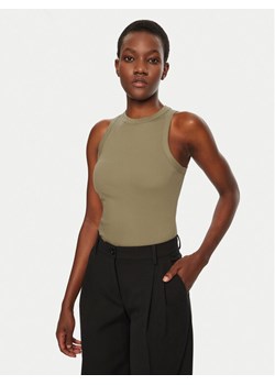 IVY OAK Top Klara IO1100X2350 Khaki Slim Fit ze sklepu MODIVO w kategorii Bluzki damskie - zdjęcie 181181444