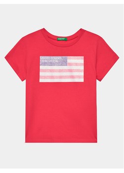 United Colors Of Benetton T-Shirt 3I1XC10H8 Różowy Regular Fit ze sklepu MODIVO w kategorii T-shirty chłopięce - zdjęcie 181181790