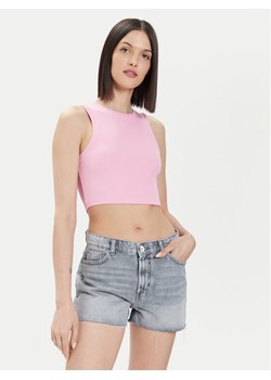 ONLY Top Vilma 15282771 Różowy Slim Fit ze sklepu MODIVO w kategorii Bluzki damskie - zdjęcie 181181831