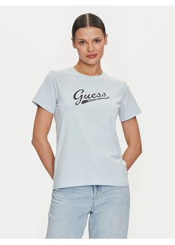 Guess Jeans T-Shirt 165657 Niebieski Classic Fit ze sklepu MODIVO w kategorii Bluzki damskie - zdjęcie 181181843