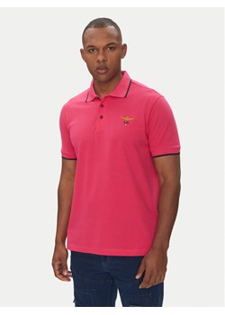 Aeronautica Militare Polo 251PO1308P82 Różowy Regular Fit ze sklepu MODIVO w kategorii T-shirty męskie - zdjęcie 181181914