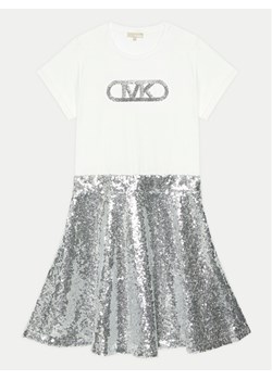 MICHAEL KORS KIDS Sukienka codzienna R30173 D Srebrny Regular Fit ze sklepu MODIVO w kategorii Sukienki dziewczęce - zdjęcie 181182213