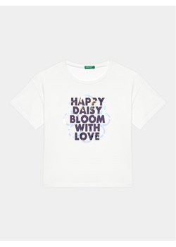 United Colors Of Benetton T-Shirt 3096C10I0 Biały Regular Fit ze sklepu MODIVO w kategorii T-shirty chłopięce - zdjęcie 181182493