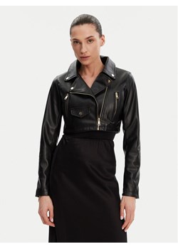 Rinascimento Kurtka z imitacji skóry CFC0119617003 Czarny Regular Fit ze sklepu MODIVO w kategorii Kurtki damskie - zdjęcie 181182671