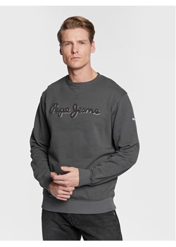 Pepe Jeans Bluza Ryan PM582327 Szary Regular Fit ze sklepu MODIVO w kategorii Bluzy męskie - zdjęcie 181182834
