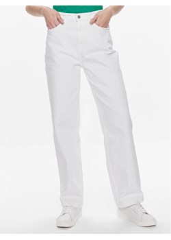 Tommy Hilfiger Jeansy WW0WW41319 Biały Straight Fit ze sklepu MODIVO w kategorii Jeansy damskie - zdjęcie 181182993