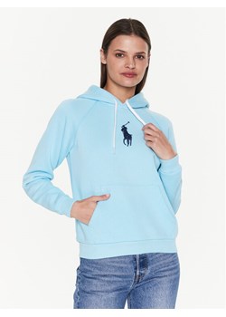 Polo Ralph Lauren Bluza 211892658001 Błękitny Regular Fit ze sklepu MODIVO w kategorii Bluzy damskie - zdjęcie 181183033